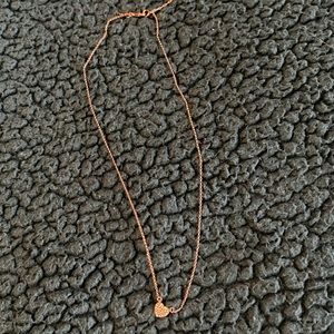 Kate spade rose gold heart necklace
